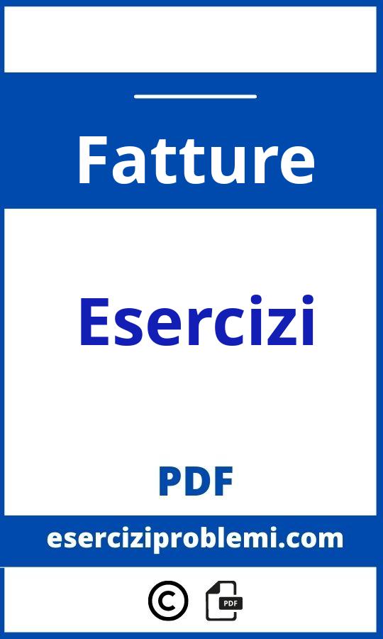 Esercizi Fatture Con Soluzioni