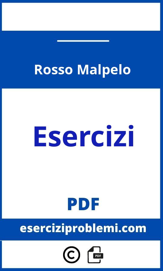 Rosso Malpelo Esercizi Svolti